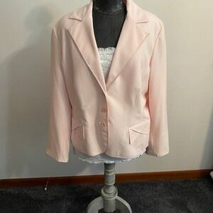 C J Banks light Pink Blazer, size 1X